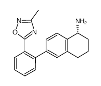 (1R)-6-(2-(3-methyl-1,2,4-oxadiazol-5-yl)phenyl)-1,2,3,4-tetrahydronaphthalen-1-amine Structure