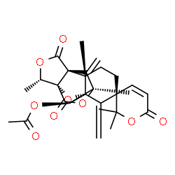 19,34-Didehydro-12-deoxy-12,18α-epoxy-18,19-dihydroaustin结构式