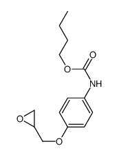 butyl N-[4-(oxiran-2-ylmethoxy)phenyl]carbamate结构式