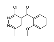 (3-chloro-6-methylpyridazin-4-yl)-(2-methoxyphenyl)methanone Structure
