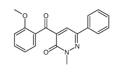 4-(2-methoxybenzoyl)-2-methyl-6-phenylpyridazin-3-one结构式