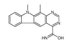 10,11-dimethylpyrimido[4,5-b]carbazole-4-carboxamide结构式