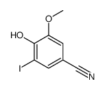 BENZONITRILE, 4-HYDROXY-3-IODO-5-METHOXY- structure
