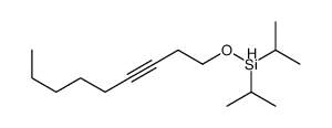 non-3-ynoxy-di(propan-2-yl)silane结构式