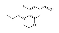 Benzaldehyde, 3-ethoxy-5-iodo-4-propoxy Structure