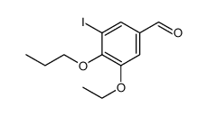 Benzaldehyde, 3-ethoxy-5-iodo-4-propoxy结构式