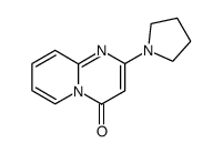 2-(1-pirrolidinil)-4H-pirido[1,2-a]pirimidin-4-one结构式