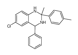 6-Chloro-2-methyl-4-phenyl-2-p-tolyl-1,2,3,4-tetrahydro-quinazoline Structure