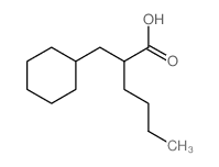 Cyclohexanepropanoicacid, a-butyl- structure