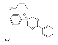 sodium,butan-1-olate,2,5-diphenyl-1,3,5λ5,2-dioxaphosphaborinane 5-oxide Structure
