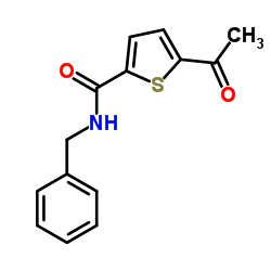 5-Acetyl-N-benzyl-2-thiophenecarboxamide结构式