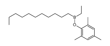 ethyl-(2,4,6-trimethylphenoxy)-undecylborane结构式