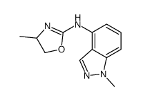 4-methyl-N-(1-methylindazol-4-yl)-4,5-dihydro-1,3-oxazol-2-amine Structure