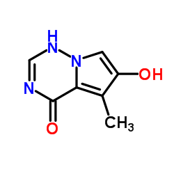 6-hydroxy-5-Methylpyrrolo[2,1-f][1,2,4]triazin-4(3H)-one结构式