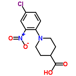 1-(4-CHLORO-2-NITROPHENYL)PIPERIDINE-4-CARBOXYLIC ACID结构式