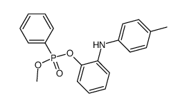methyl 2-(p-toluidino)phenyl phenylphosphonate结构式