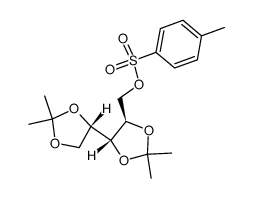 1-O-p-Toluenesulfonyl-2,3:4,5-di-O-isopropylidene-DL-xylitol Structure