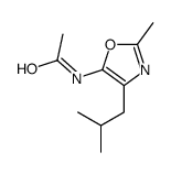 N-[2-methyl-4-(2-methylpropyl)-1,3-oxazol-5-yl]acetamide Structure