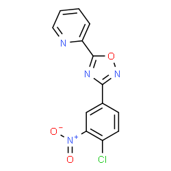 2-[3-(4-CHLORO-3-NITRO-PHENYL)-[1,2,4]OXADIAZOL-5-YL]-PYRIDINE Structure