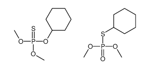 cyclohexyloxy-dimethoxy-sulfanylidene-λ5-phosphane,dimethoxyphosphorylsulfanylcyclohexane Structure