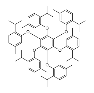 1,2,3,4,5,6-hexakis(5-methyl-2-propan-2-ylphenoxy)benzene Structure