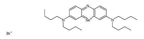 dibutyl-[7-(dibutylamino)phenoselenazin-3-ylidene]azanium,bromide Structure