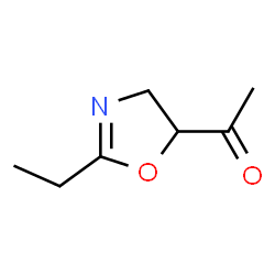 Ethanone, 1-(2-ethyl-4,5-dihydro-5-oxazolyl)- (9CI) structure