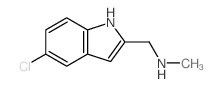 [(5-Chloro-1H-indol-2-yl)methyl]-methylamine结构式