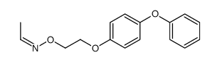 (E)-N-[2-(4-phenoxyphenoxy)ethoxy]ethanimine结构式