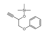 trimethyl(1-phenoxybut-3-yn-2-yloxy)silane Structure