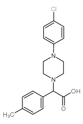 [4-(4-Chloro-phenyl)-piperazin-1-yl]-p-tolyl-acetic acid Structure