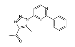 1-[5-methyl-1-(2-phenylpyrimidin-4-yl)triazol-4-yl]ethanone Structure