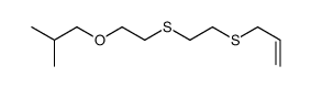 2-methyl-1-[2-(2-prop-2-enylsulfanylethylsulfanyl)ethoxy]propane Structure