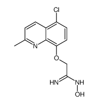 2-(5-chloro-2-methylquinolin-8-yl)oxy-N'-hydroxyethanimidamide Structure