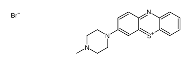 3-(4-methylpiperazin-1-ium-1-ylidene)phenothiazine,bromide Structure