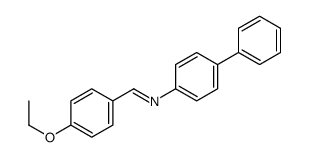 1-(4-ethoxyphenyl)-N-(4-phenylphenyl)methanimine结构式