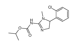 1-methyl-4,5-dihydro-5-(2-chlorophenyl)-2-isopropoxycarbonylaminoimidazole Structure