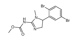 [5-(2,5-Dibromo-phenyl)-1-methyl-4,5-dihydro-1H-imidazol-2-yl]-carbamic acid methyl ester Structure