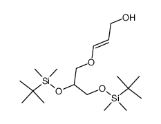 (E)-3-[2,3-Bis-(tert-butyl-dimethyl-silanyloxy)-propoxy]-prop-2-en-1-ol结构式