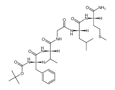 Boc-Phe-Val-Gly-Leu-Met-NH2 Structure