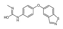 1-[4-(1,2-benzothiazol-5-yloxy)phenyl]-3-methylurea结构式