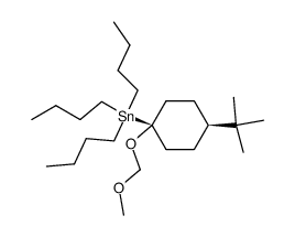 trans-4-tert-butyl-O-(methoxymethyl)-1-(tri-n-butylstannyl)cyclohexanol Structure