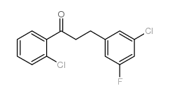 2'-CHLORO-3-(3-CHLORO-5-FLUOROPHENYL)PROPIOPHENONE结构式