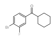 4-BROMO-3-FLUOROPHENYL CYCLOHEXYL KETONE structure