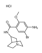 4-amino-N-(1-azabicyclo[2.2.2]octan-3-yl)-5-bromo-2-methoxybenzamide hydrochloride Structure