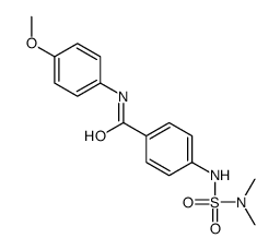 4-(dimethylsulfamoylamino)-N-(4-methoxyphenyl)benzamide结构式