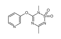 2,5-dimethyl-3-pyridin-3-yloxy-1,2,4,6-thiatriazine 1,1-dioxide结构式