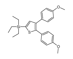 [4,5-bis(4-methoxyphenyl)thiophen-2-yl]-triethylsilane Structure