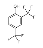 2,4-Bis(trifluoromethyl)phenol结构式