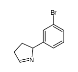 2-(3-bromophenyl)-3,4-dihydro-2H-pyrrole结构式